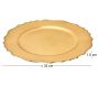 Dessous d'assiette en plastique doré Royal (Lot de 6) - 8