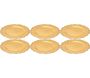 Dessous d'assiette en plastique doré Royal (Lot de 6)