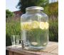 Distributeur en verre avec couvercle et robinet - ESSCHERT DESIGN