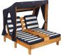 Double Chaise longue enfant avec porte-gobelets