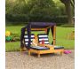 Double Chaise longue enfant avec porte-gobelets - 179