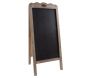 Double tableau noir en bois vieilli