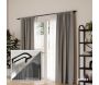 Double tringle à rideaux en acier noir mat Twilight - 73,50