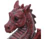 Dragon ailé rouge en résine 51 cm - 199