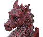 Dragon ailé rouge en résine 51 cm - 189