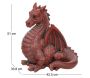 Dragon ailé rouge en résine 51 cm - 5