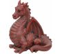 Dragon ailé rouge en résine 51 cm