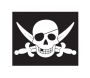 Drapeau Pirates avec système d'hisse - 12,90