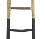 Echelle en bois naturel et noir - AUB-4703