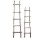 Echelle en bois patiné blanc (Lot de 2)