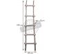 Echelle en bois patiné blanc (Lot de 2) - 89,90