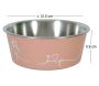 Ecuelle antidérapante rose pour chiens Love dog - ZOLUX