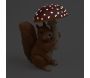 Ecureuil avec champignon en résine 15 x 11 x 21 cm - Farmwood animals
