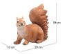 Ecureuil rigolo en résine - IMH-0136