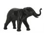 Éléphant en résine noir