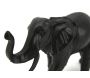 Statuette éléphant en résine noire - AUB-3853