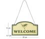 Enseigne Welcome en métal - ESSCHERT DESIGN