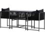 Ensemble de balcon 2 chaises et une table Noto - 7