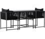 Ensemble de balcon 2 chaises et une table Noto