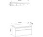 Ensemble banc meuble à chaussures avec étagère Boby - ASI-0394
