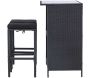 Ensemble bar et 2 tabourets de jardin Knock - 351,20