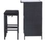 Ensemble bar et 2 tabourets de jardin Knock - 339