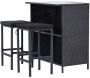 Ensemble bar et 2 tabourets de jardin Knock - VENTURE HOME