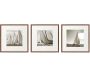 Ensemble de 3 cadres Bateaux