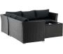 Ensemble canapé d'angle et table basse en résine tressée Haiti - 6