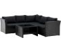 Ensemble canapé d'angle et table basse en résine tressée Haiti - VENTURE HOME