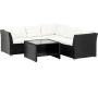 Ensemble canapé d'angle et table basse en résine tressée Haiti - VEN-0967