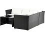 Ensemble canapé d'angle et table basse en résine tressée Haiti - 7