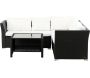 Ensemble canapé d'angle et table basse en résine tressée Haiti - VENTURE HOME