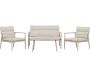 Ensemble canapé, fauteuils et table en acier Mazzaro - VENTURE HOME