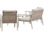 Ensemble canapé, fauteuils et table en acier Mazzaro - 5