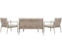 Ensemble canapé, fauteuils et table en acier Mazzaro - 7