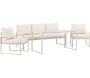 Ensemble canapé fauteuils et table de jardin Catania