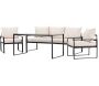 Ensemble canapé fauteuils et table de jardin Catania - VEN-0989