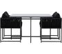 Ensemble 4 chaises et table de jardin Noto - VENTURE HOME