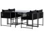Ensemble 4 chaises et table de jardin Noto - VEN-0992