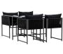 Ensemble 4 chaises et table de jardin Noto - 759