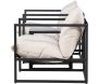 Ensemble fauteuils et table en acier Messina Lounge - 7