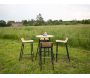 Ensemble de jardin table haute et 4 tabourets en alu et acacia Mexico - Venture Home