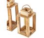 Ensemble de 2 lanternes en bois - 16,90