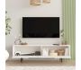 Ensemble meuble TV et table basse en aggloméré et métal Tilly - 6