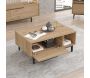 Ensemble meuble TV et table basse en aggloméré et métal Tilly - 5
