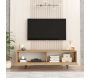 Ensemble meuble TV et table basse en aggloméré et métal Tilly - 6