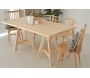 Ensemble pieds de table modulable en pin massif et plateau Bok - 6