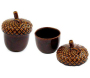 Ensemble de 2 pots de rangement en grès Gland