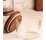 Ensemble pots en verre avec couvercle bois - 35,90